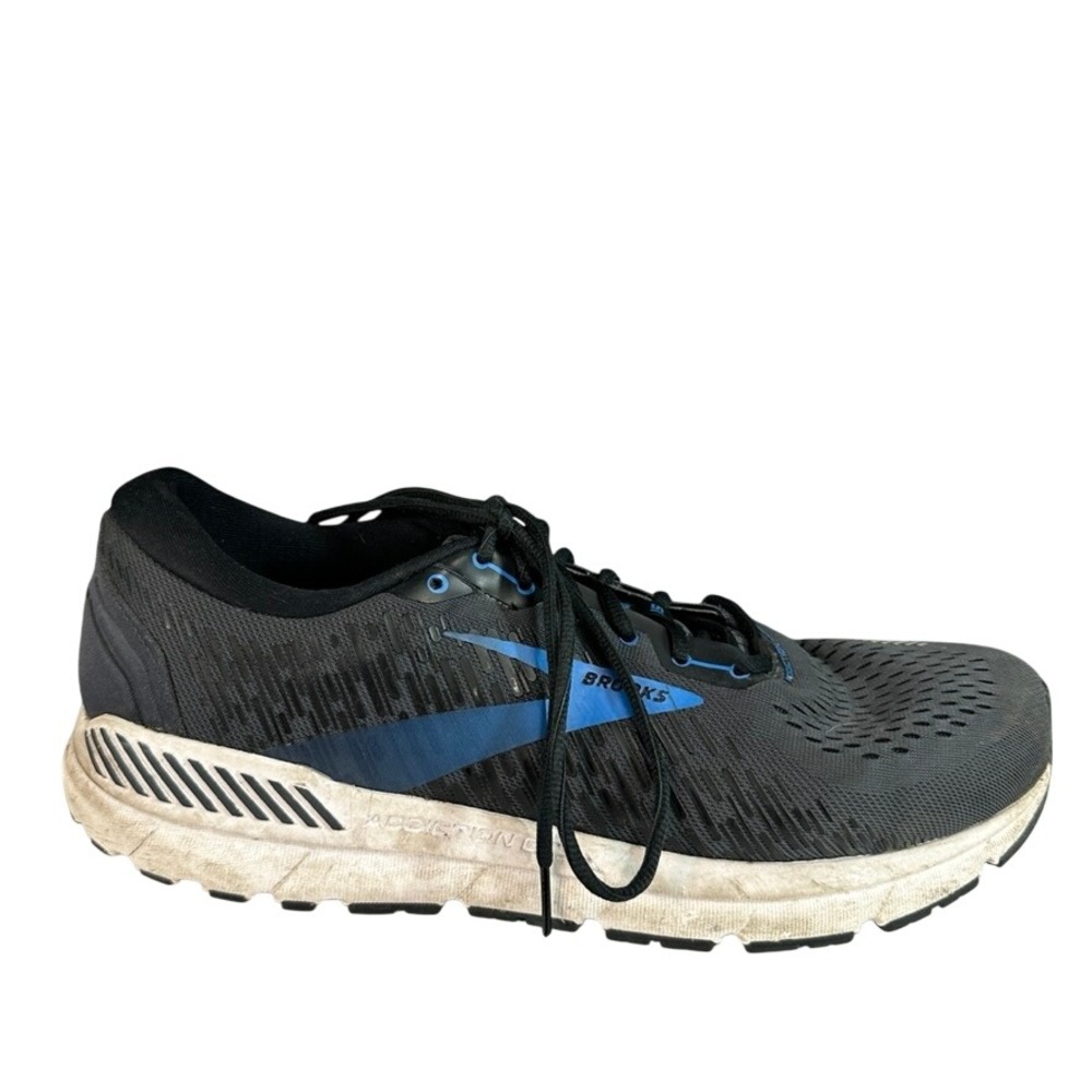 Brooks Addiction GTS 15 Mens Running Shoes Black Blue Stability Sneakers Sz 14